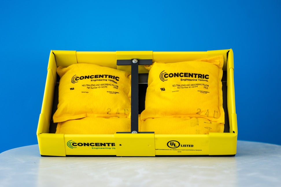 Neutralizing and absorbing pillow, safety and environmental products by Concentric.
