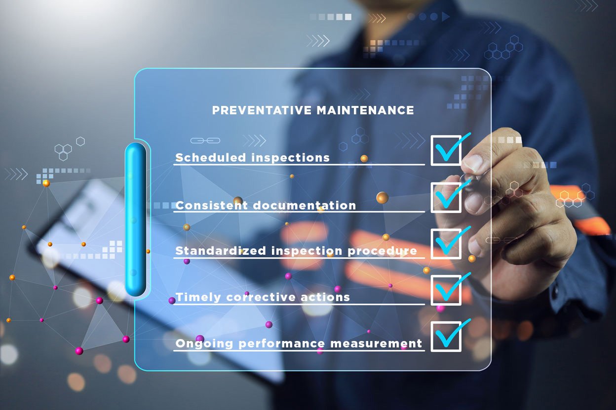 Preventative maintenance for material handling by Concentric.